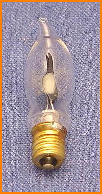 Light Bulb Flicker Flame, Candelabra Base, Flame Tip.