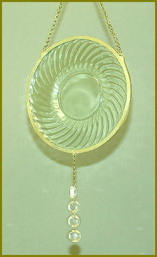 Light Green Glass Plate, 6"