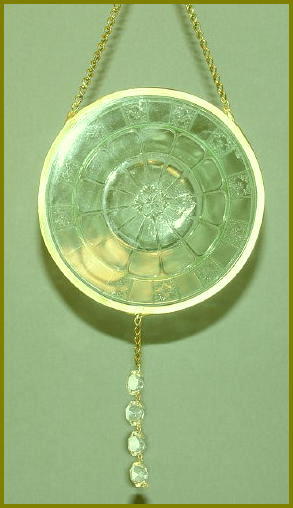 Light Green Glass Plate, 6"