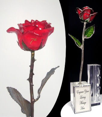 The 11" 7th Anniversary Copper Rose